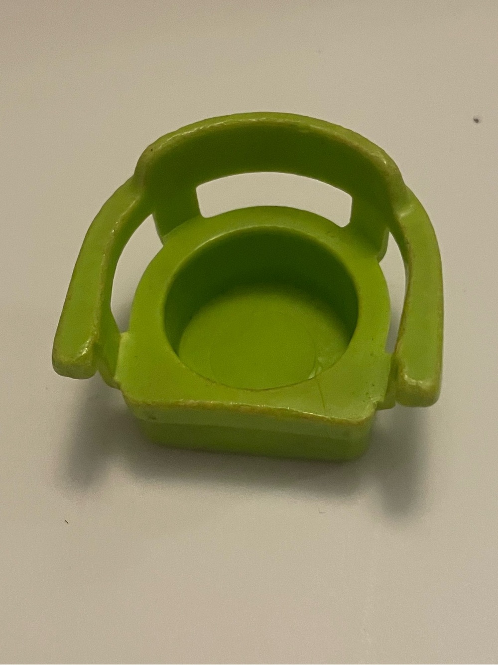 Fisher Price Little People Lime Green Captains Chair 1.25in Play Family Sets toy
